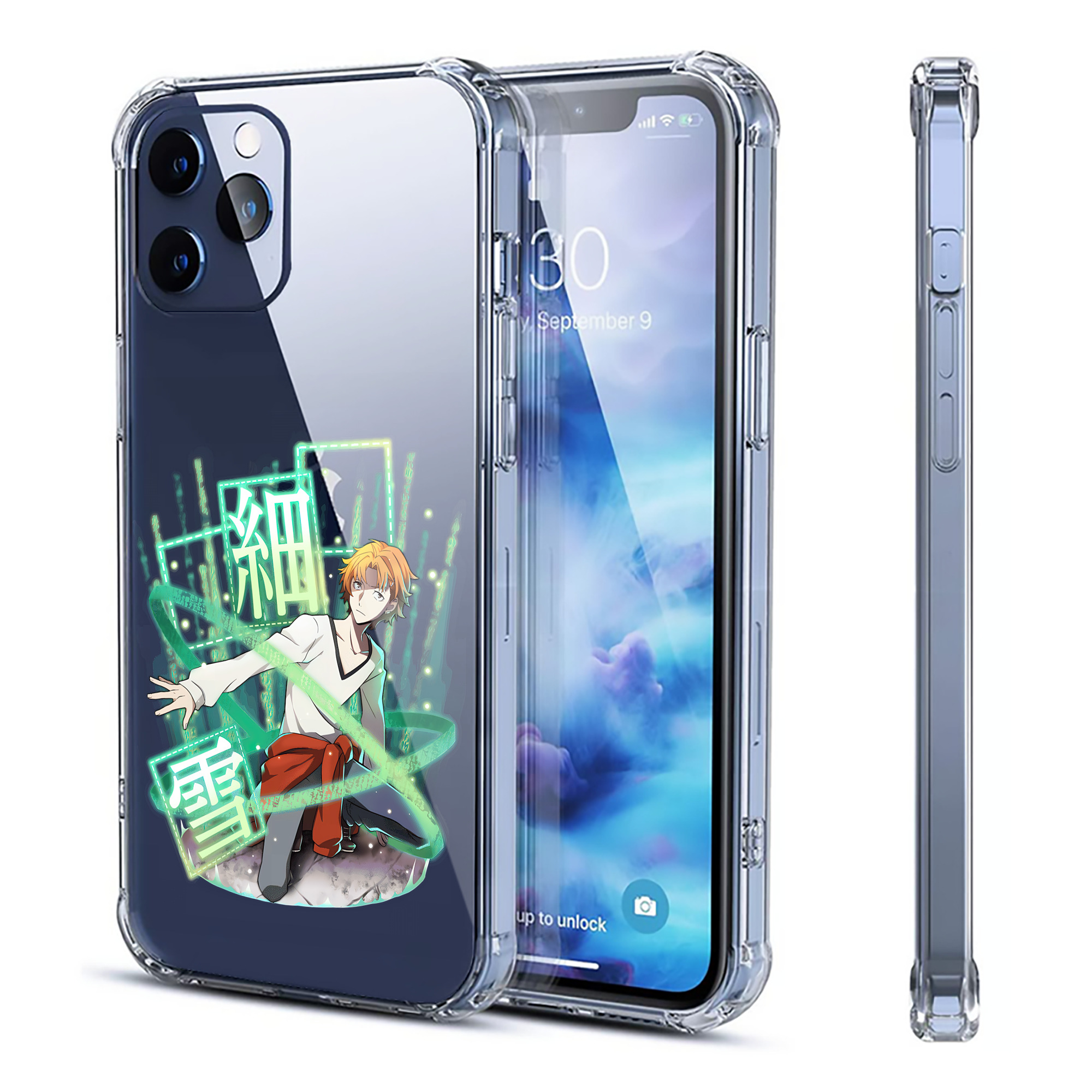 （画像用） 文豪ストレイドッグス Bungo Stray Dogs 【iPhone 12シリーズ対応】透明スマホケース（クリアソフトケース）